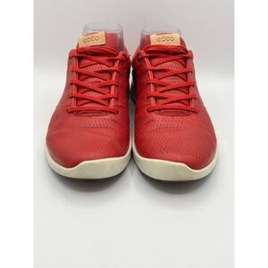 ECCO‎ Biom Hybrid 2 Red Leather Golf Shoes Women EU 38 US 7 Spikeless Sneakers